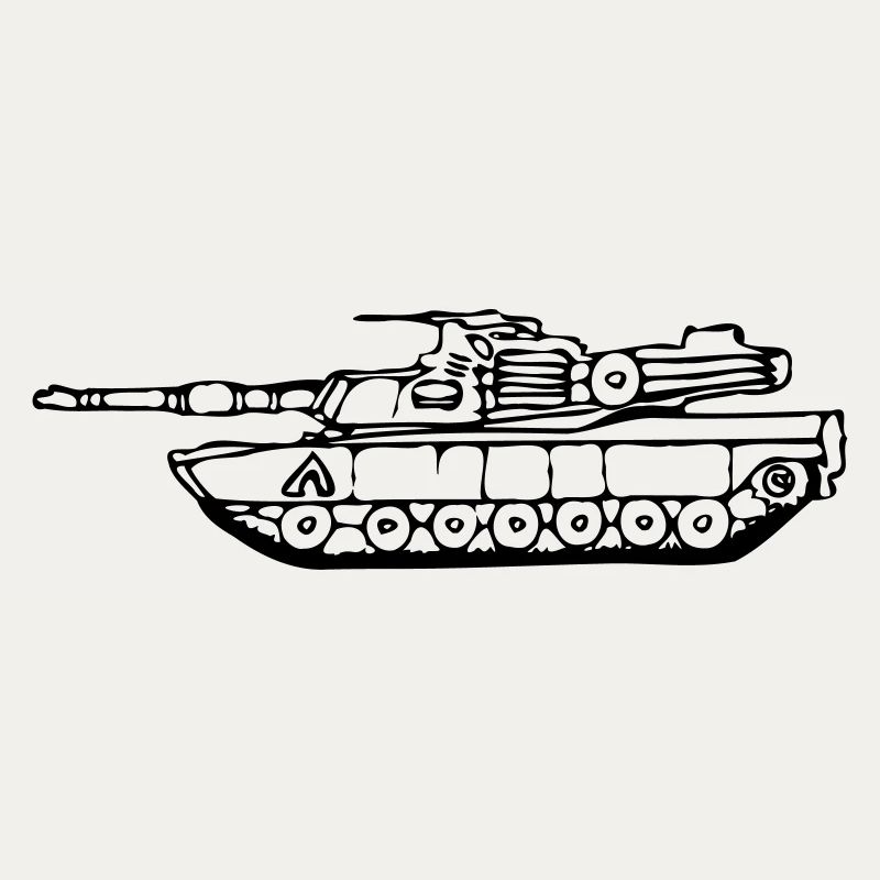 gezeichneter M1 Abrams Panzer