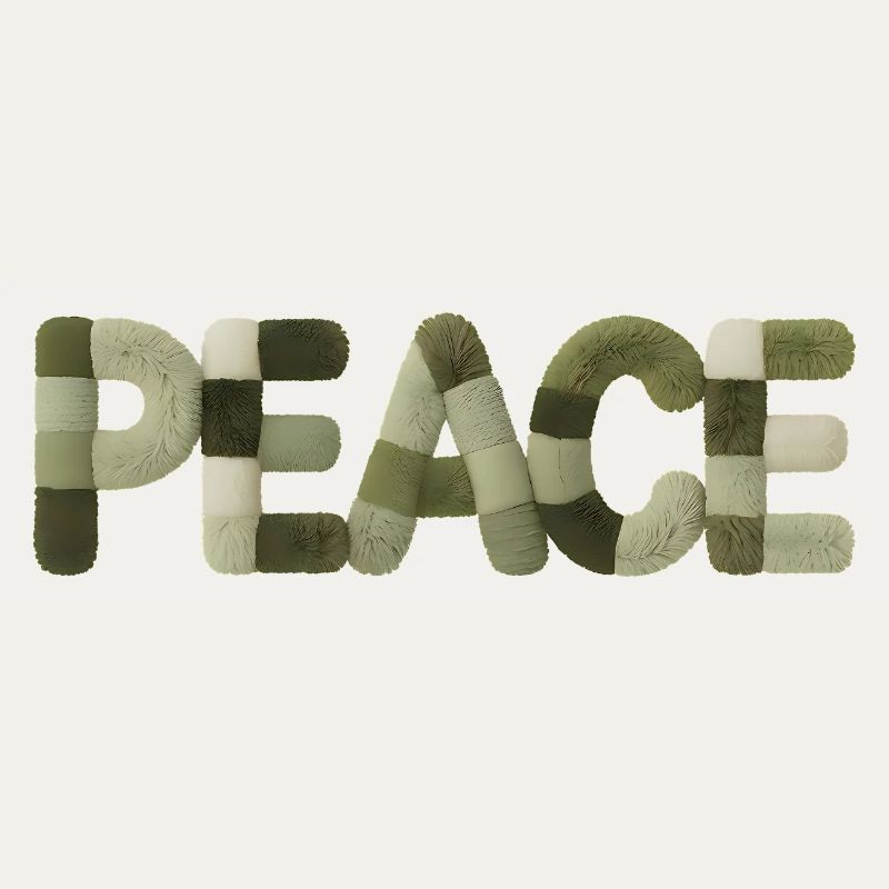 Autocollant Modern Patchwork Peace Style