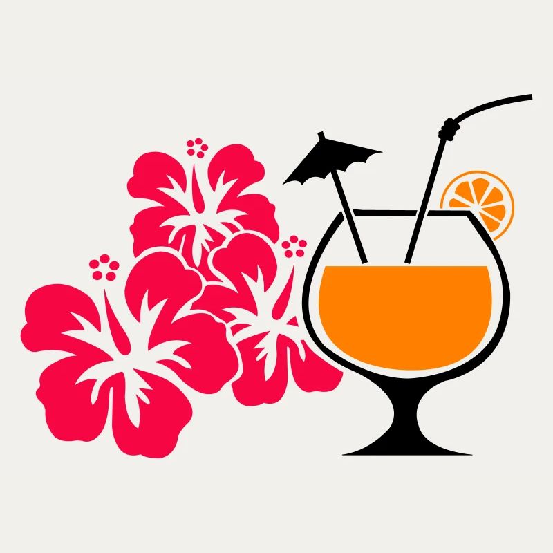 Boisson cocktail à l’hibiscus d’Hawaï