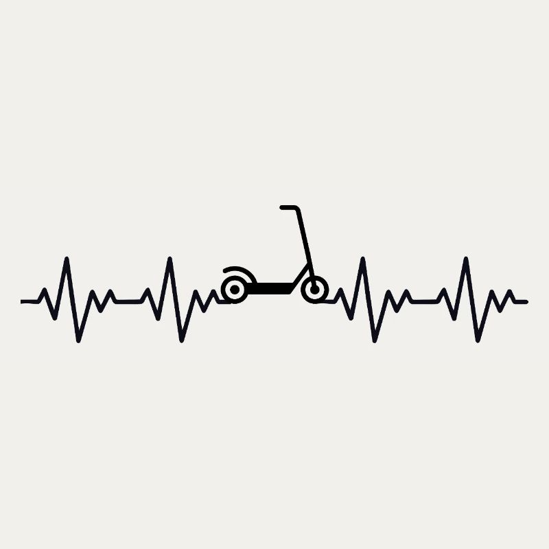 Tretroller Roller EKG Herzschlag Herzfrequenz