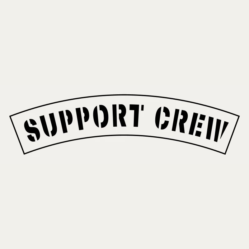 Patch de style équipage de soutien