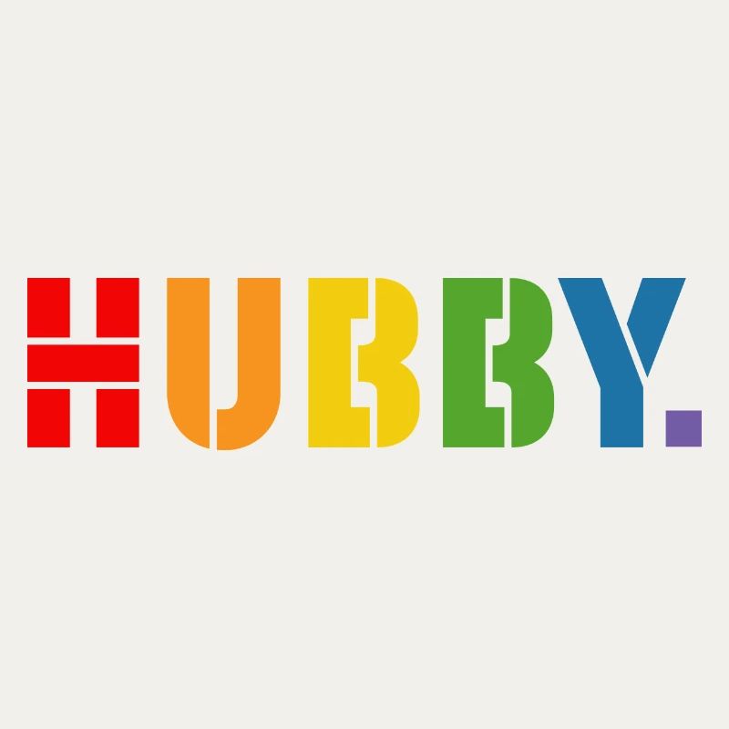 Rainbow shirt HUBBY