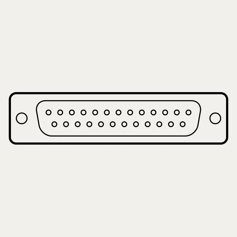 DB 25 Connector Parallel, Drucker