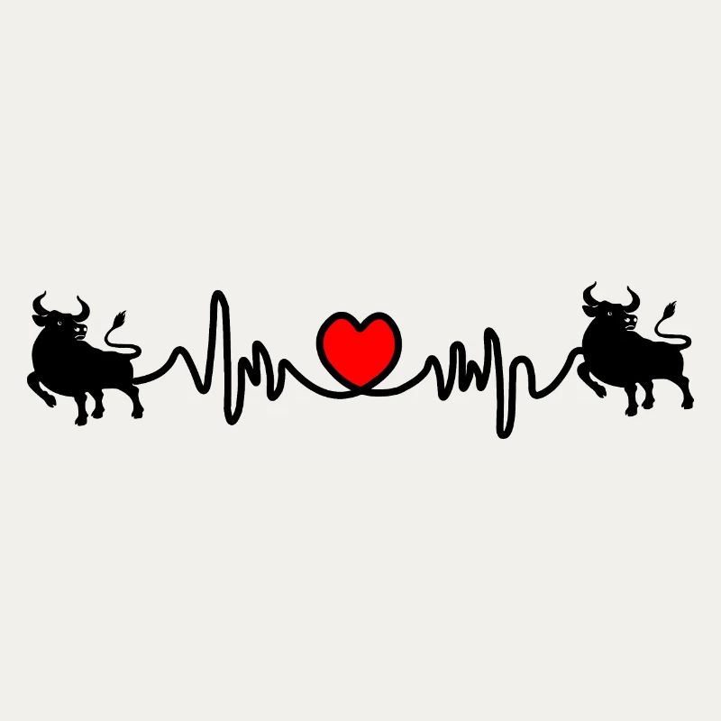 Herzfrequenz Cardio Stier Bulle