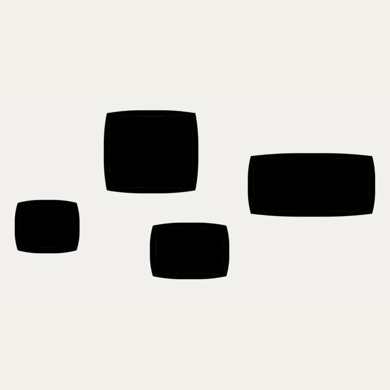Four Squares Square Shape Symbol Pattern