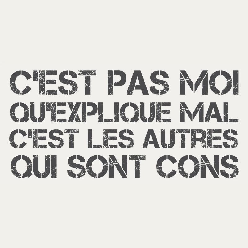 C'est pas moi qu'explique mal
