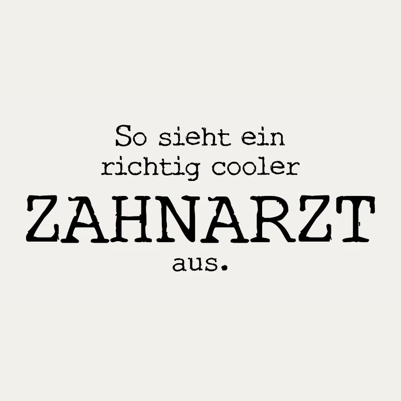 So sieht ein richtig cooler Zahnarzt aus.
