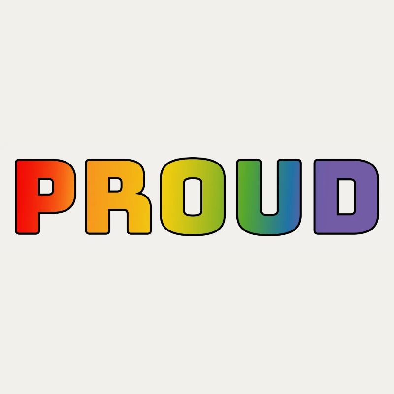 Regenbogen proud schwarz
