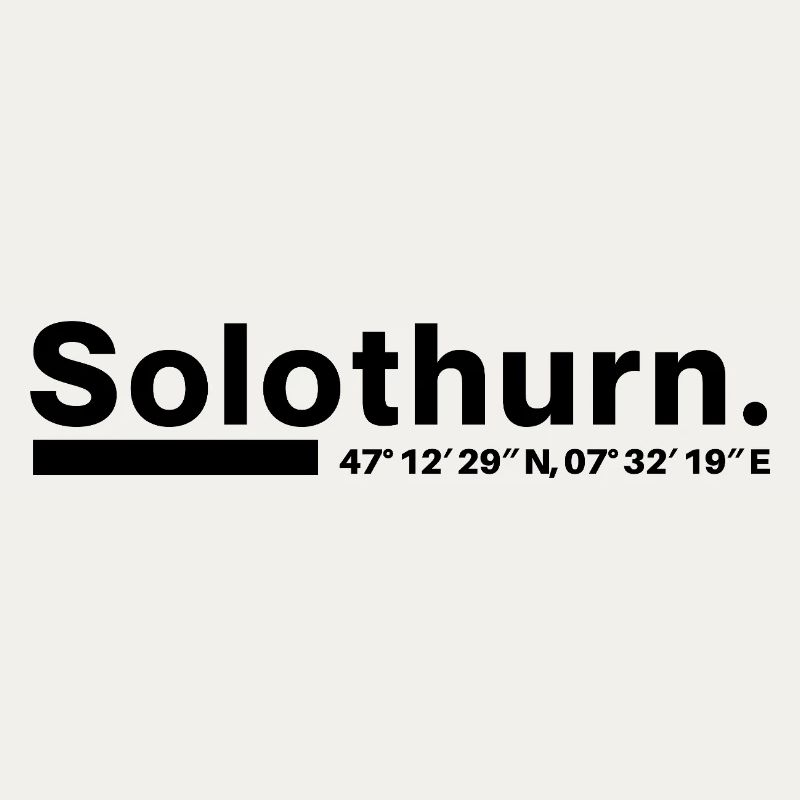 Solothurn coordinates Canton Switzerland