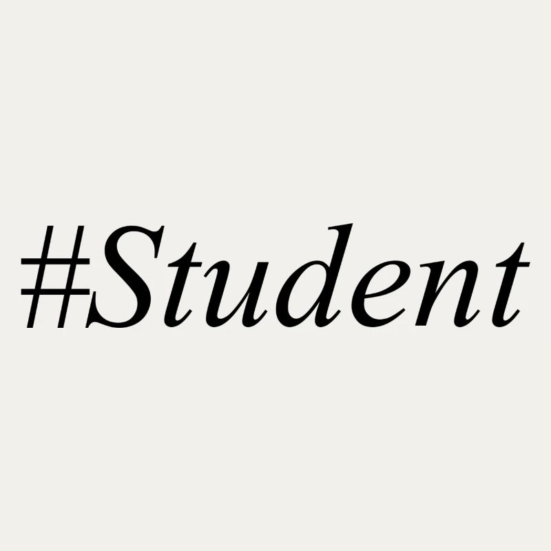 #Student Logo Schwarz