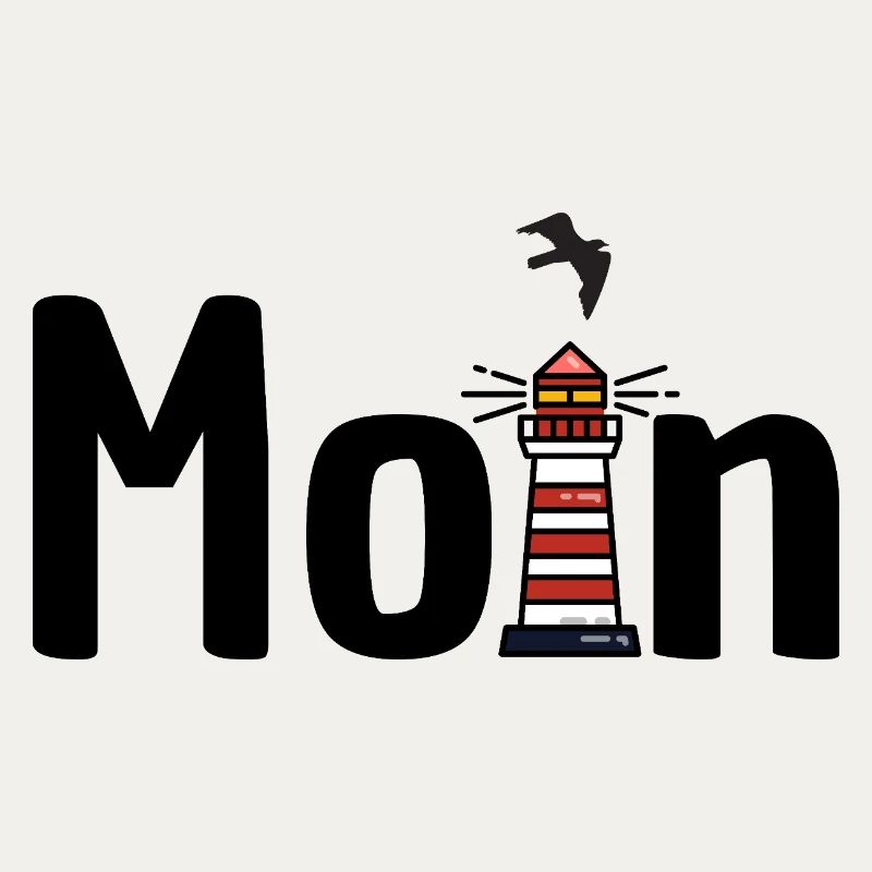 Moin Leuchtturm Möwe