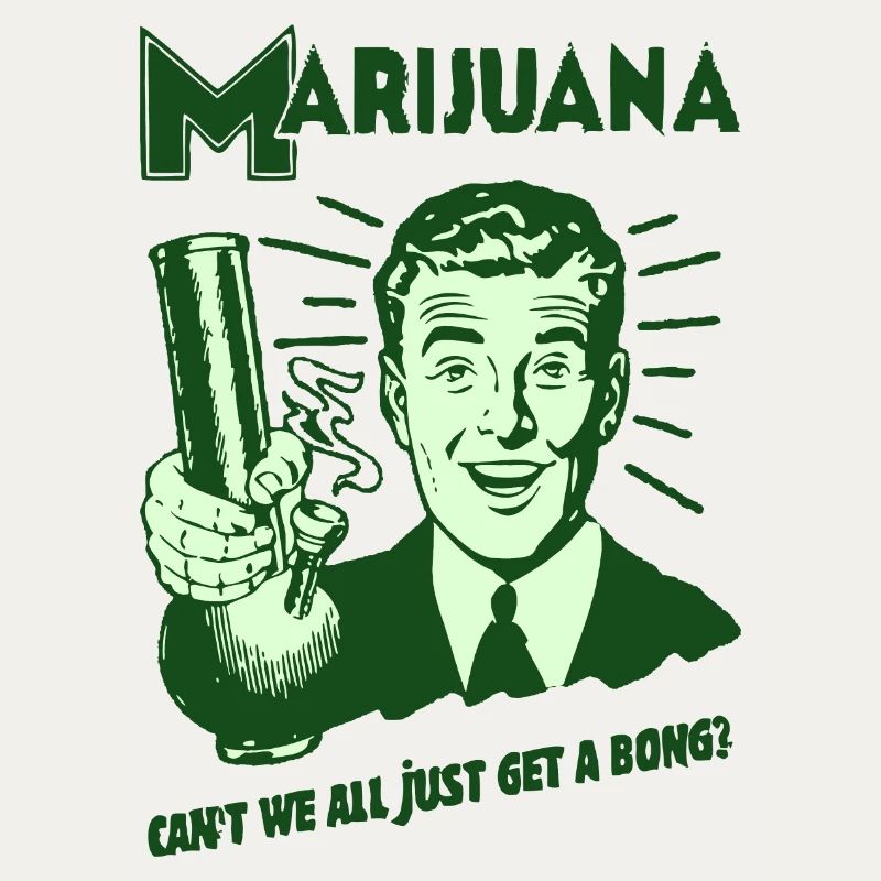 Graphique rétro de marijuana