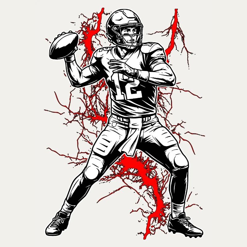 Quarterback dans un orage électrique
