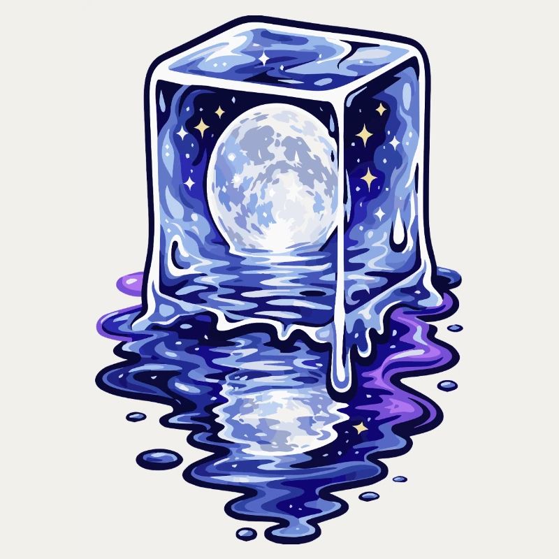 Fusion du cube au clair de lune