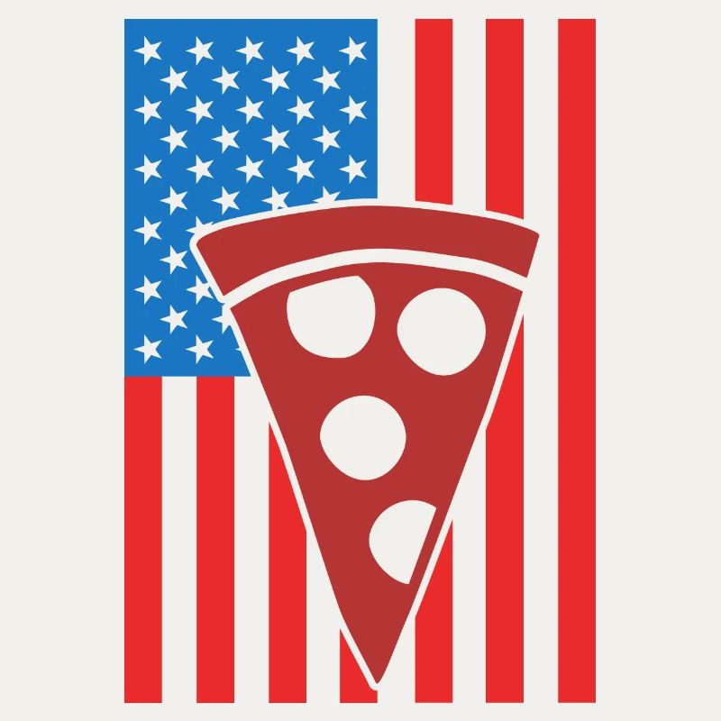 Pizza USA Flagge