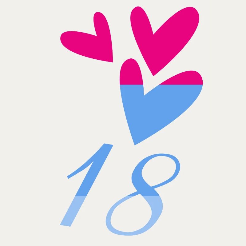 18. 18 ANS. 18e ANNIVERSAIRE. ANNIVERSAIRE 18 ANS.