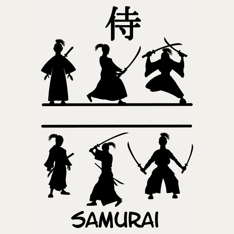 Samurai with swords
