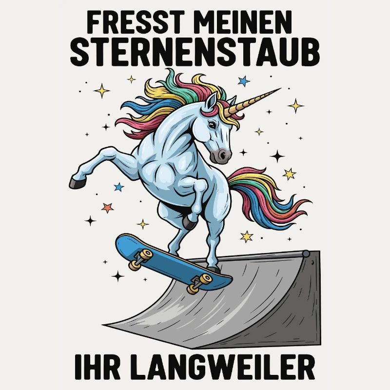 Skateboard-Einhorn