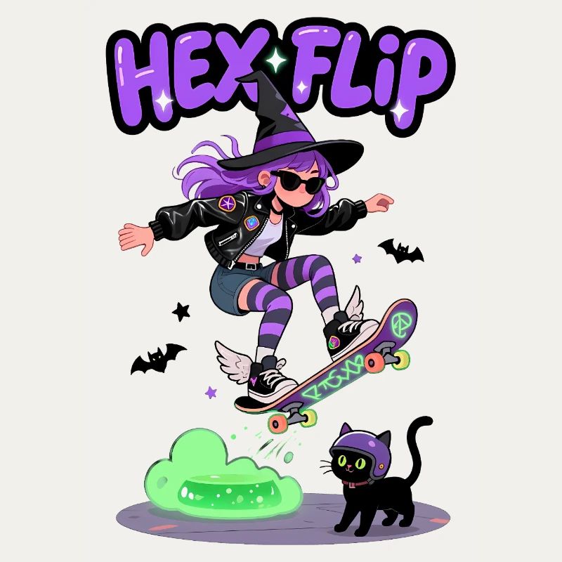 Hex Flip Witch Conception de planche à roulettes