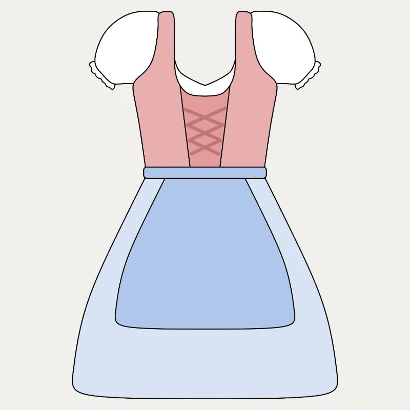 Conception de robe bavaroise traditionnelle Dirndl