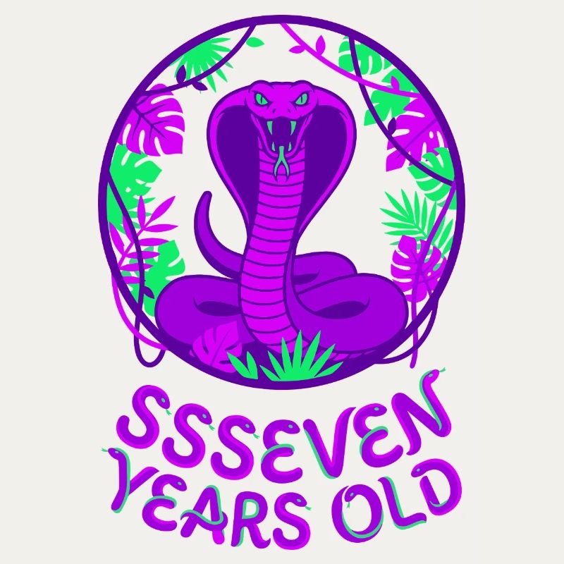 Serpent cobra de sept ans