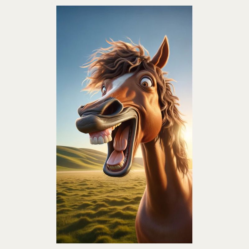 Lachendes Pferd