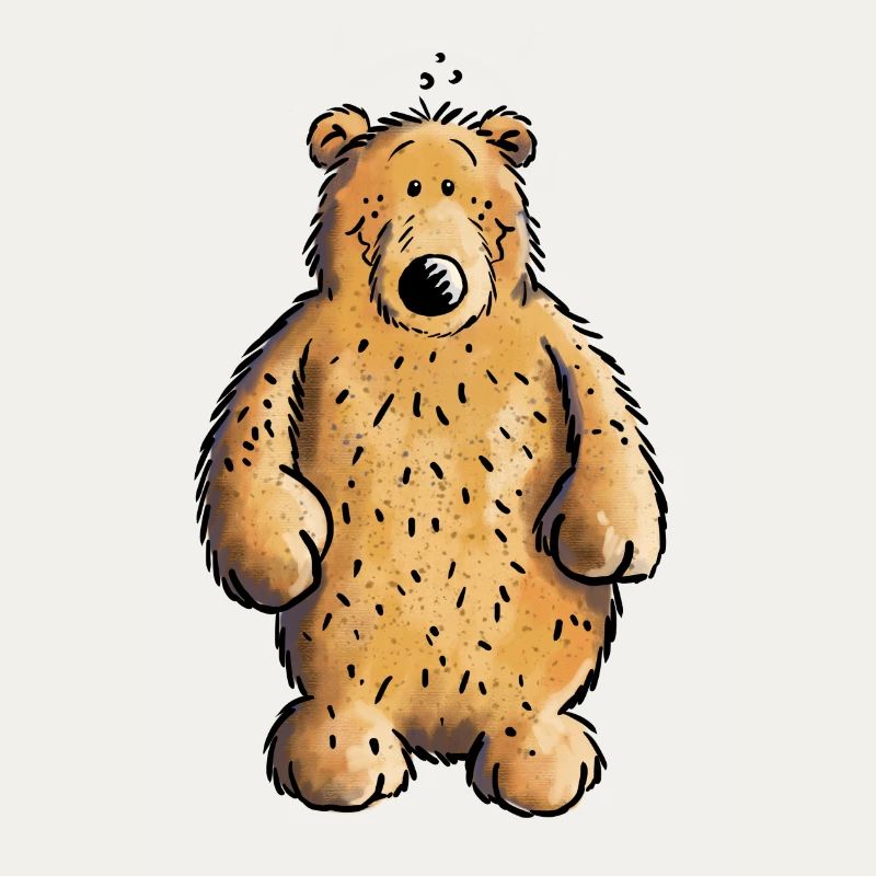 Dicker Braunbär - Bär - Teddy - Comic