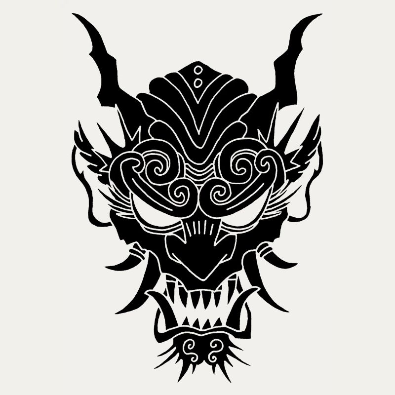 schwarzer Gothic-Dämon