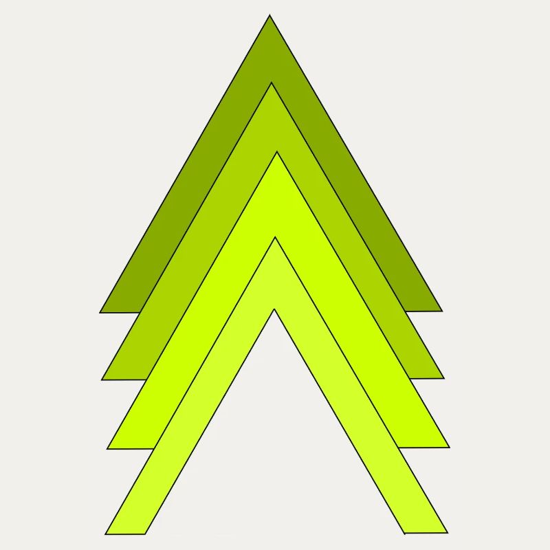 Flèches vert néon