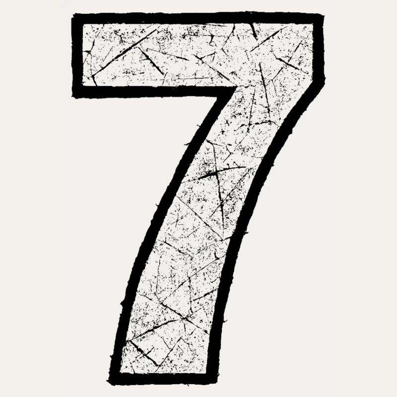 Cracked Seven Digit Pattern