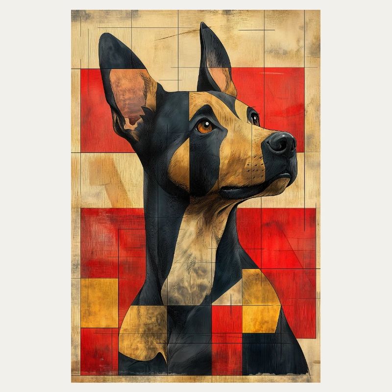 Illustration eines Hundes