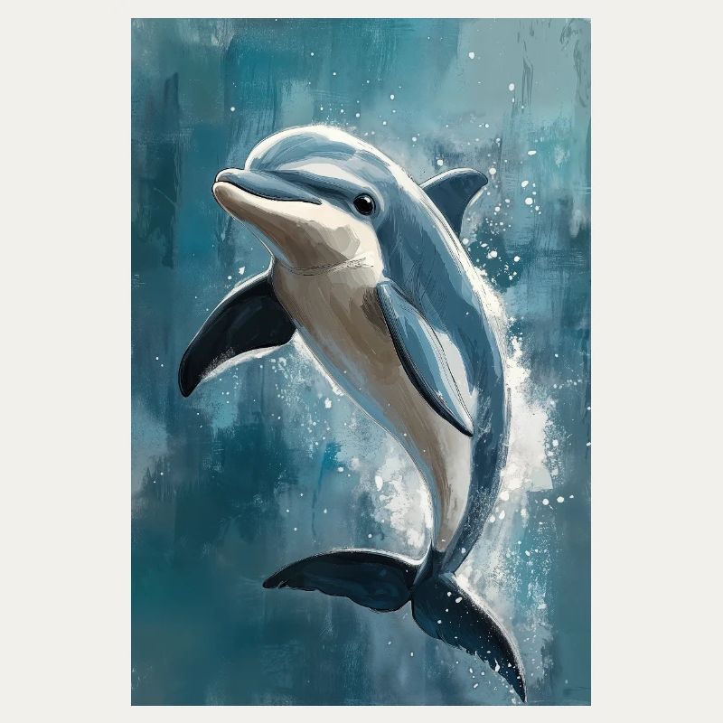 Illustration eines Delfins