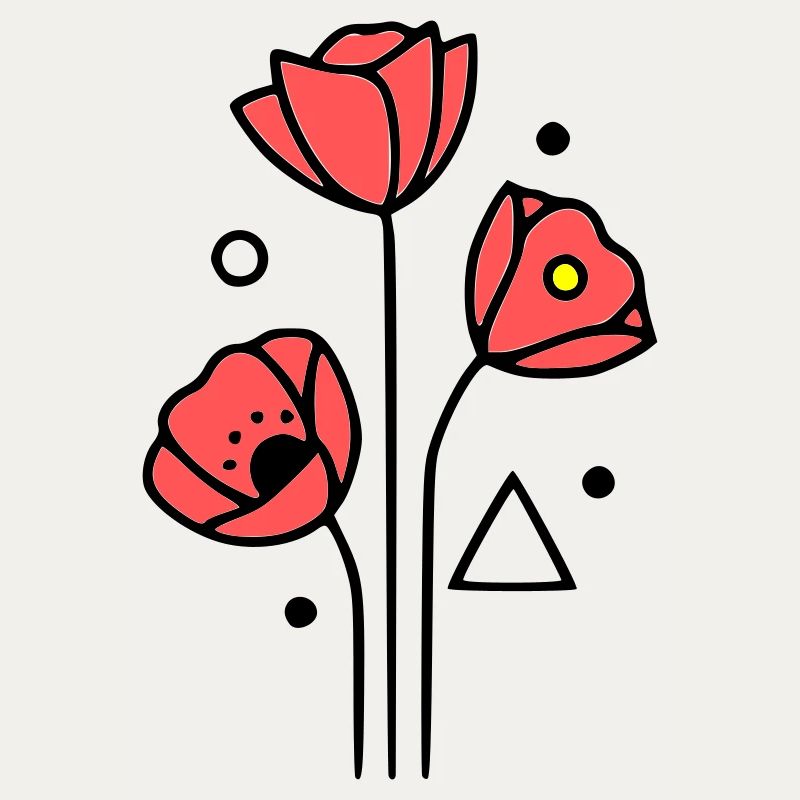mohnblume-mohnblumen-minimalistisch-line-art-4