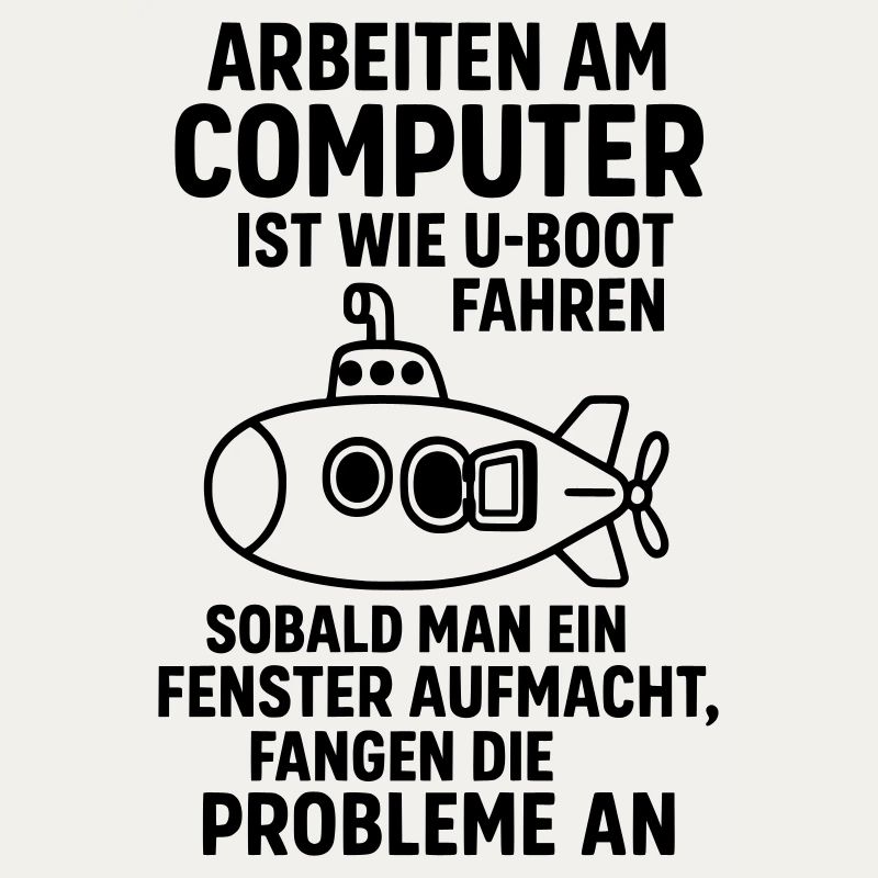 Computer Joke Problems Open Window Submarine