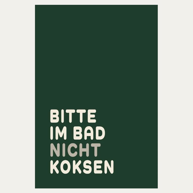 Minimal Statement – Design vert foncé et crème