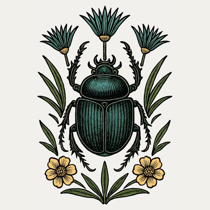 Insecte dans la structure de la fleur