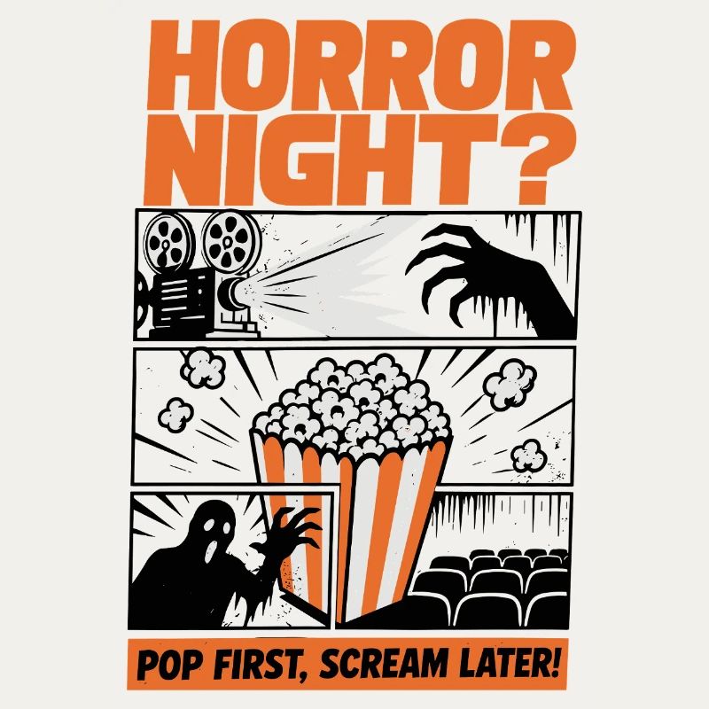 Conception de popcorn pour la Nuit d’Horreur
