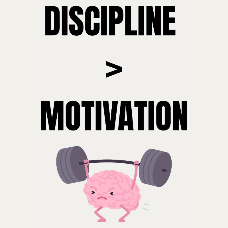 Disziplin über Motivation