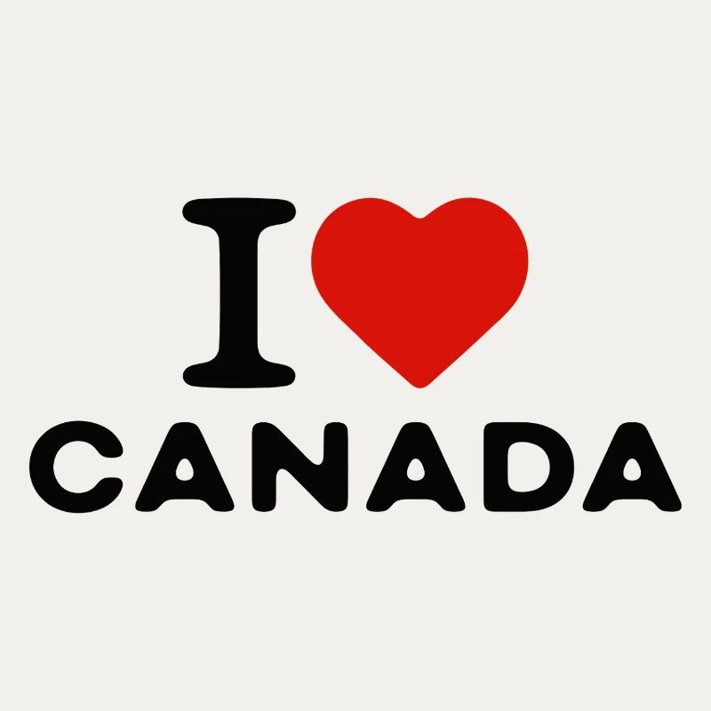 I love Canada Canada Heart Saying