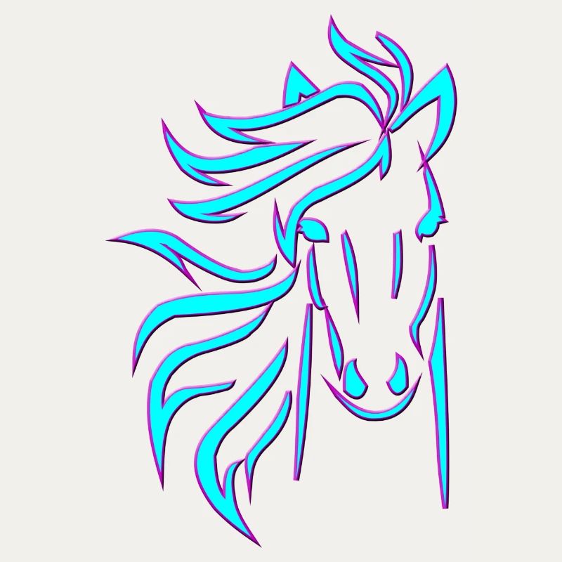 Cheval bleu