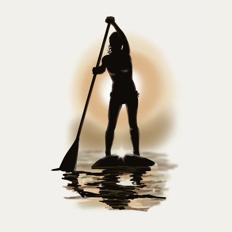 paddle boarding