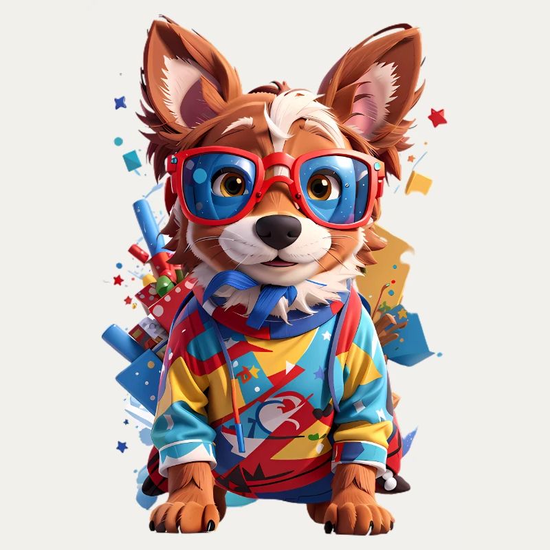 Süßer 3D Hund