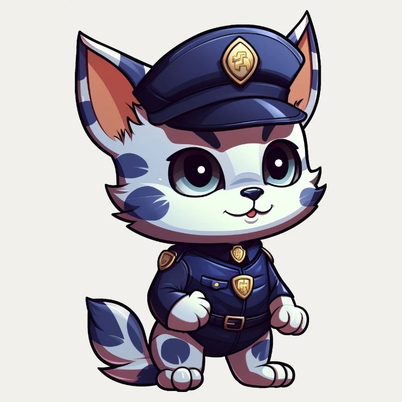 Kätzchen Polizei