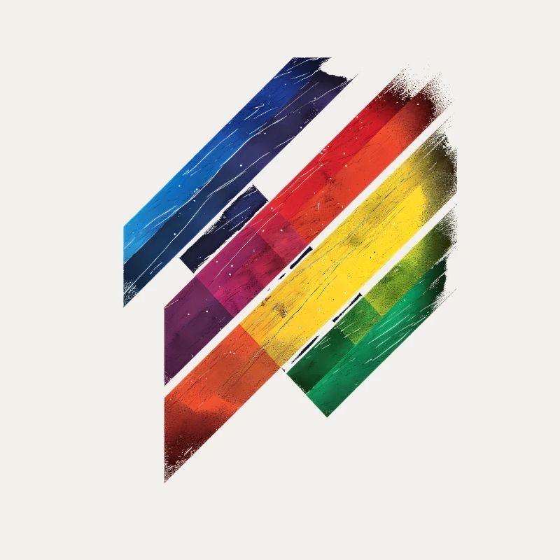 Abstraktes Regenbogen Pride Tornado Design - Lebendig