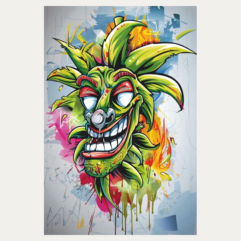 Graffiti Bouffon Ananas