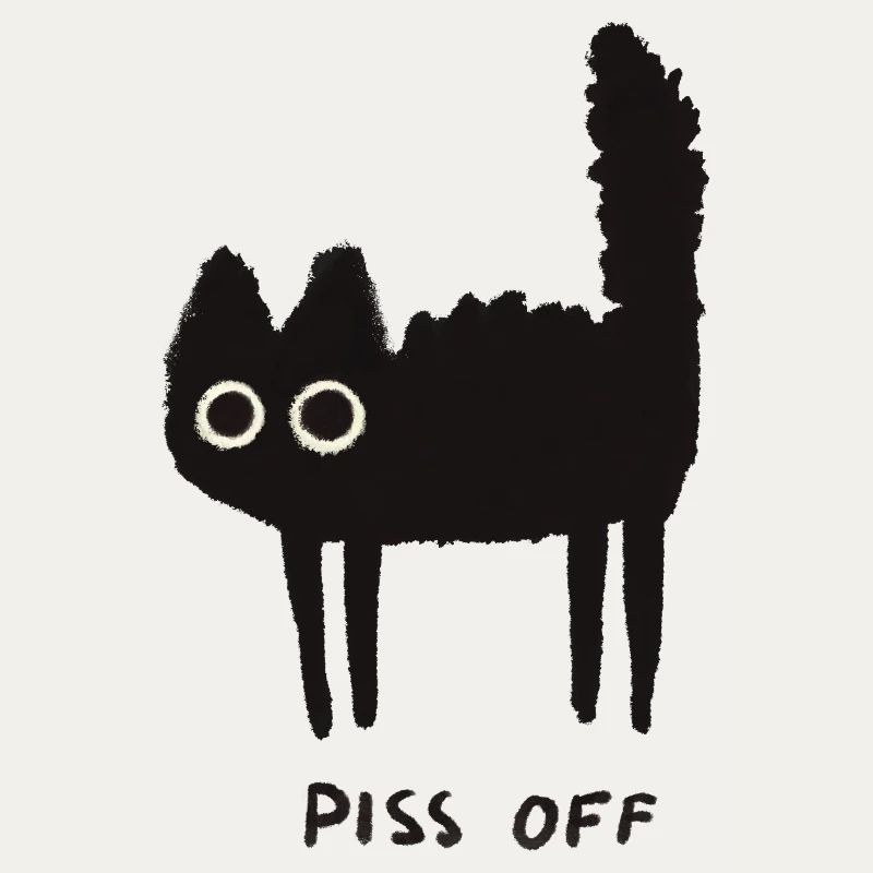 Grumpy Kitty Vibes - Laissez-moi tranquille