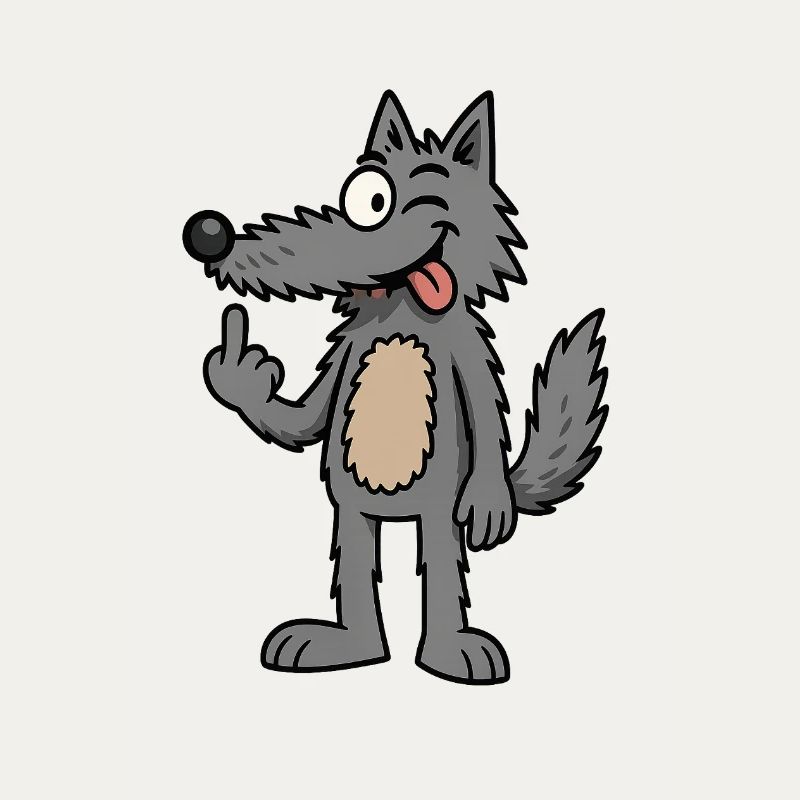 Waldemar Wolf Funny Comic Wolf