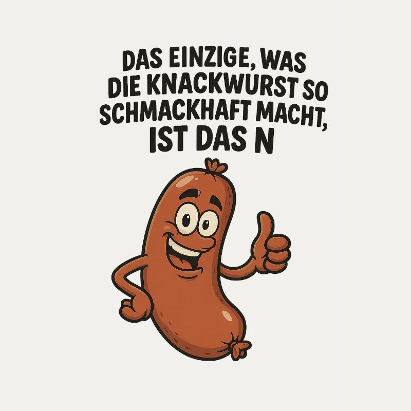 Knackwurst Lustiger Spruch