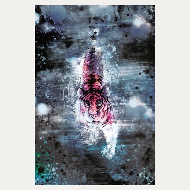 Schwimmendertiger Poster