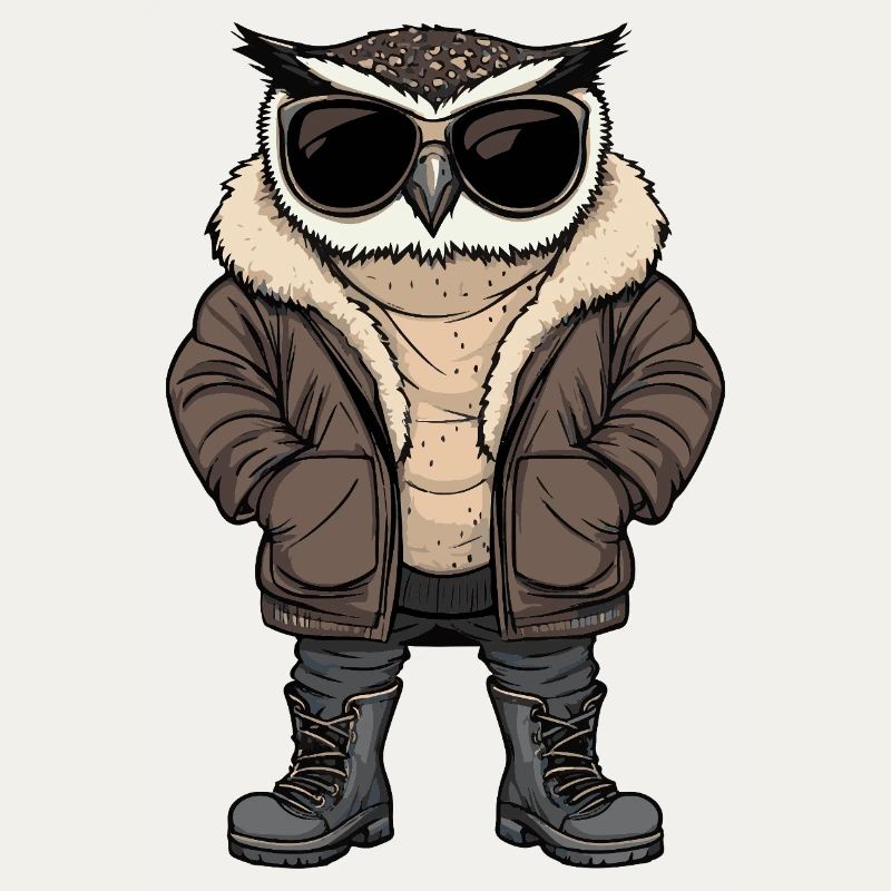 Eule Cool Winter